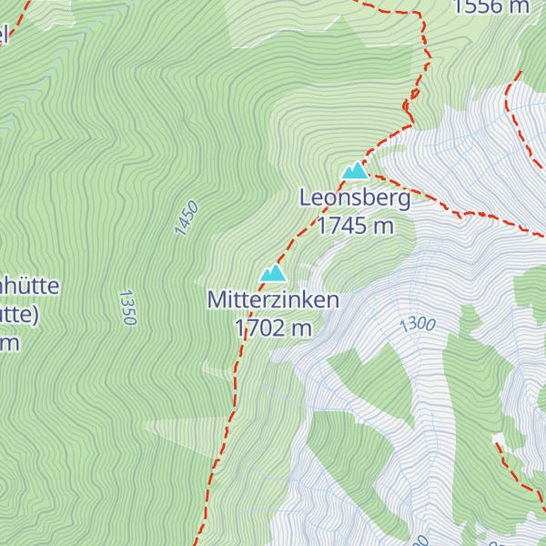 Map of Mitterzinken