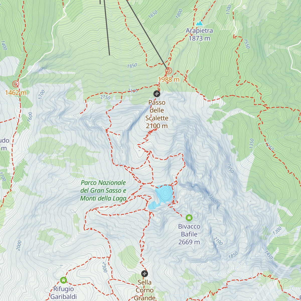 Rifugio Carlo Franchetti map