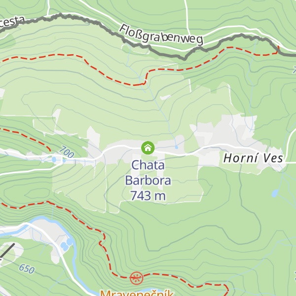 Map of Chata Barbora