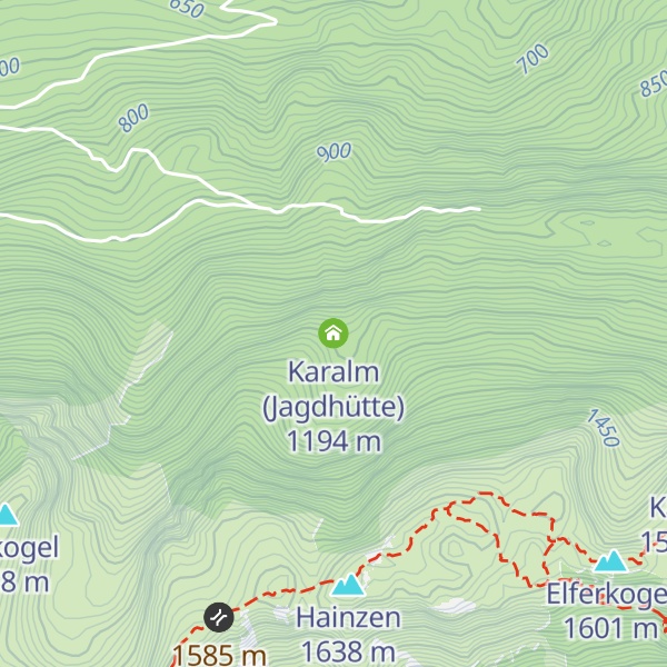 Map of Karalm (Jagdhütte)