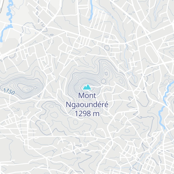 Map of Mont Ngaoundéré