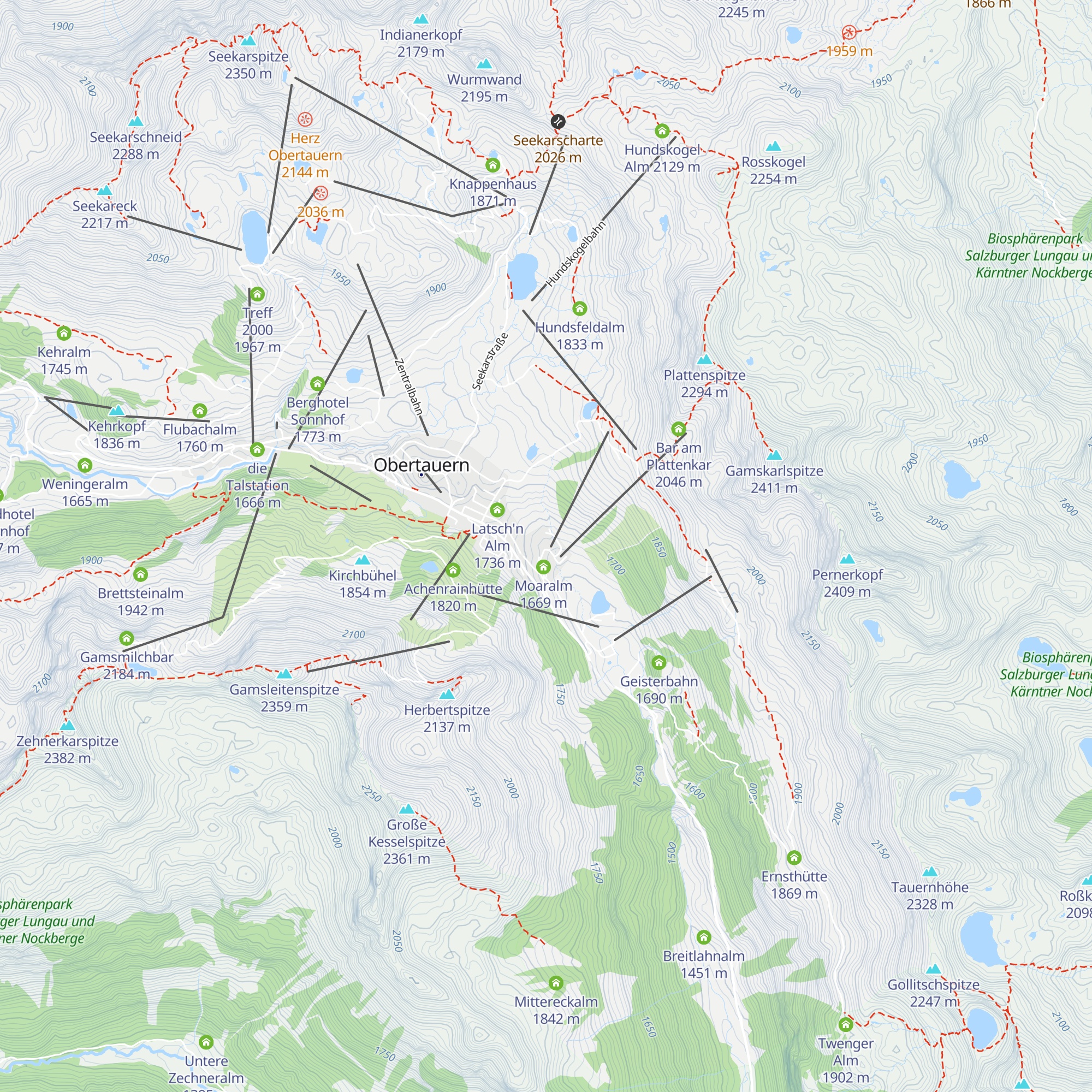 Austria Alpinhotel map