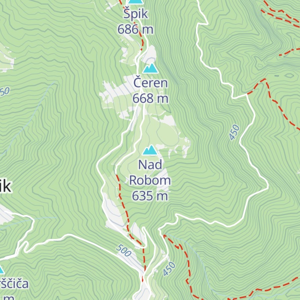 Map of Nad Robom