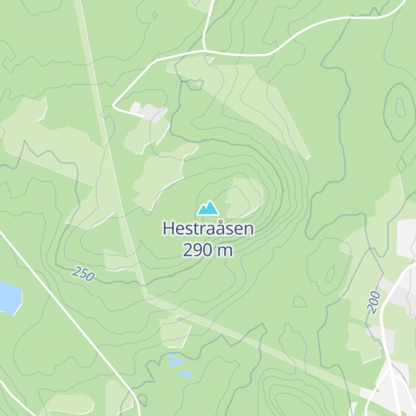 Map of Hestraåsen