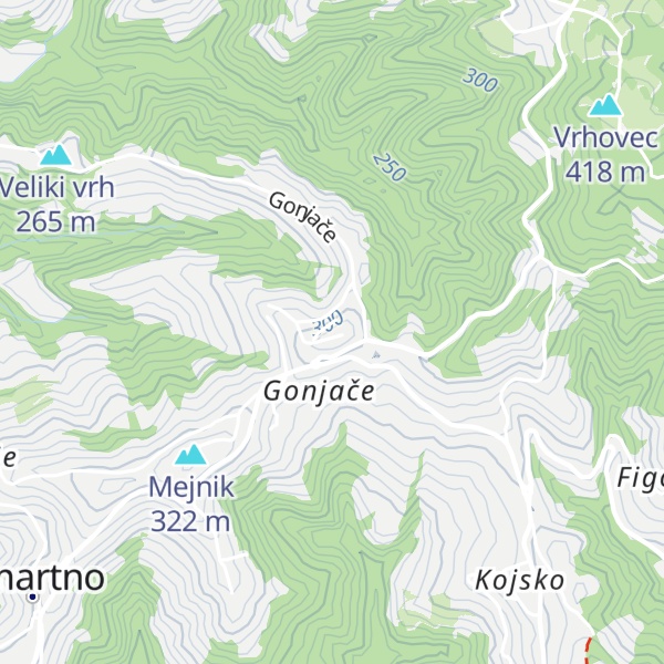 Map of Sveta Helena