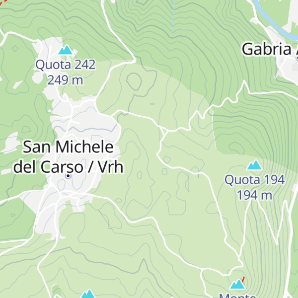 Map of Baita Talpe del carso / Koča Kraških krtov