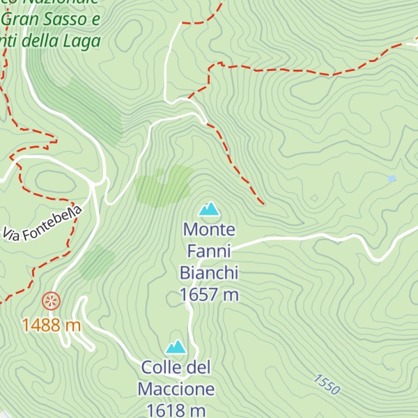 Map of Monte Fanni Bianchi