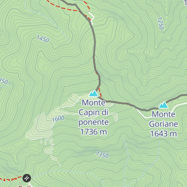 Map of Monte Capin di ponente