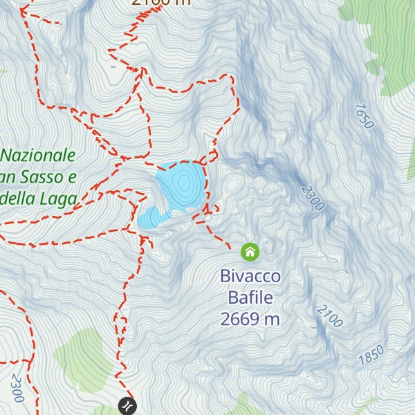 Map of Corno Grande - Vetta Orientale