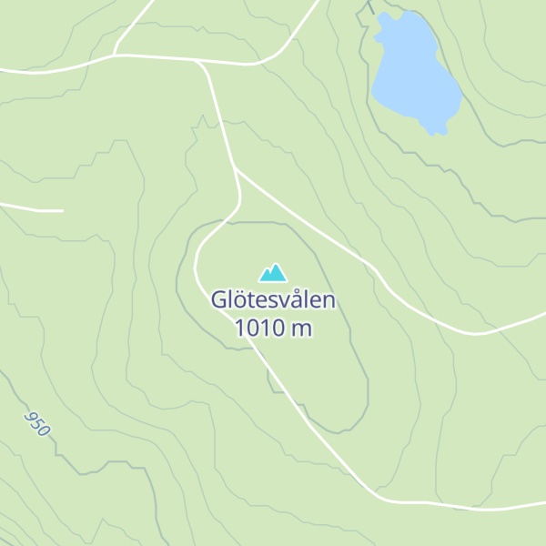 Map of Glötesvålen