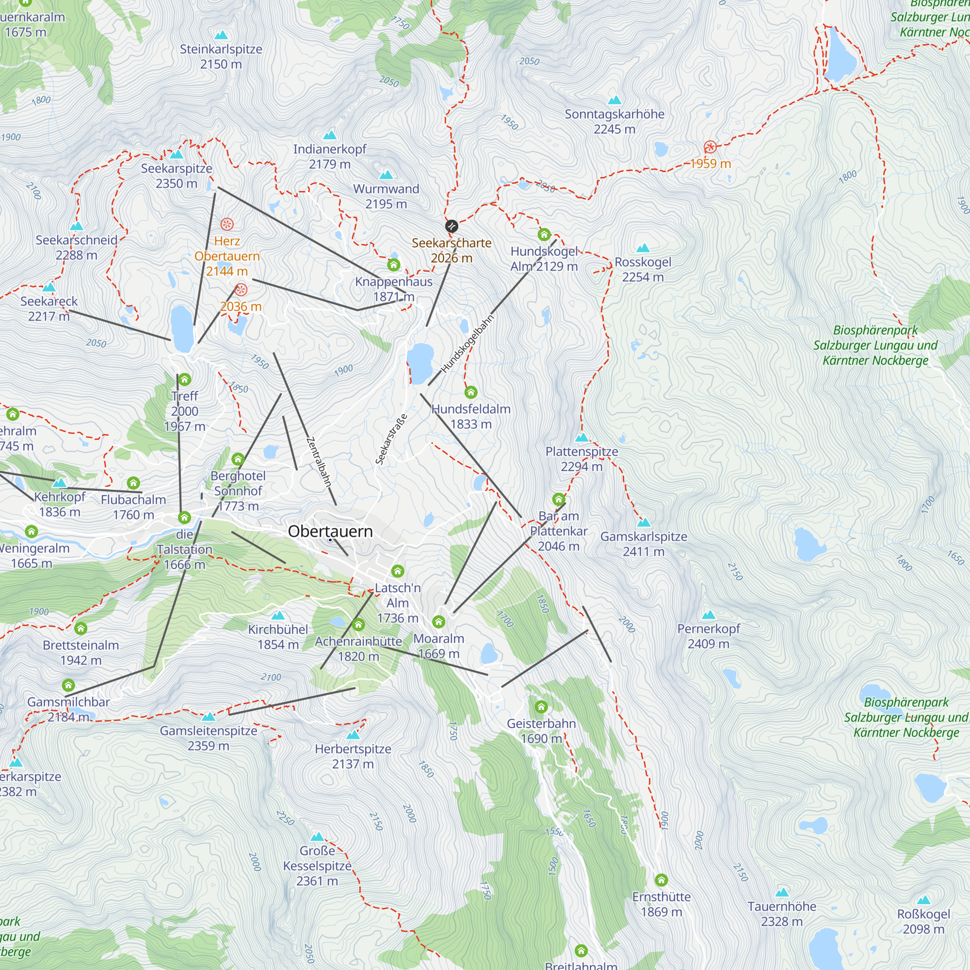 Edelweisshütte map