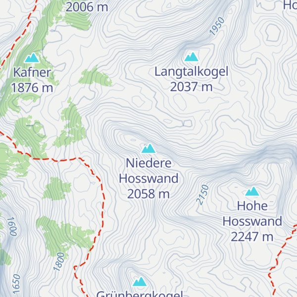 Map of Niedere Hosswand