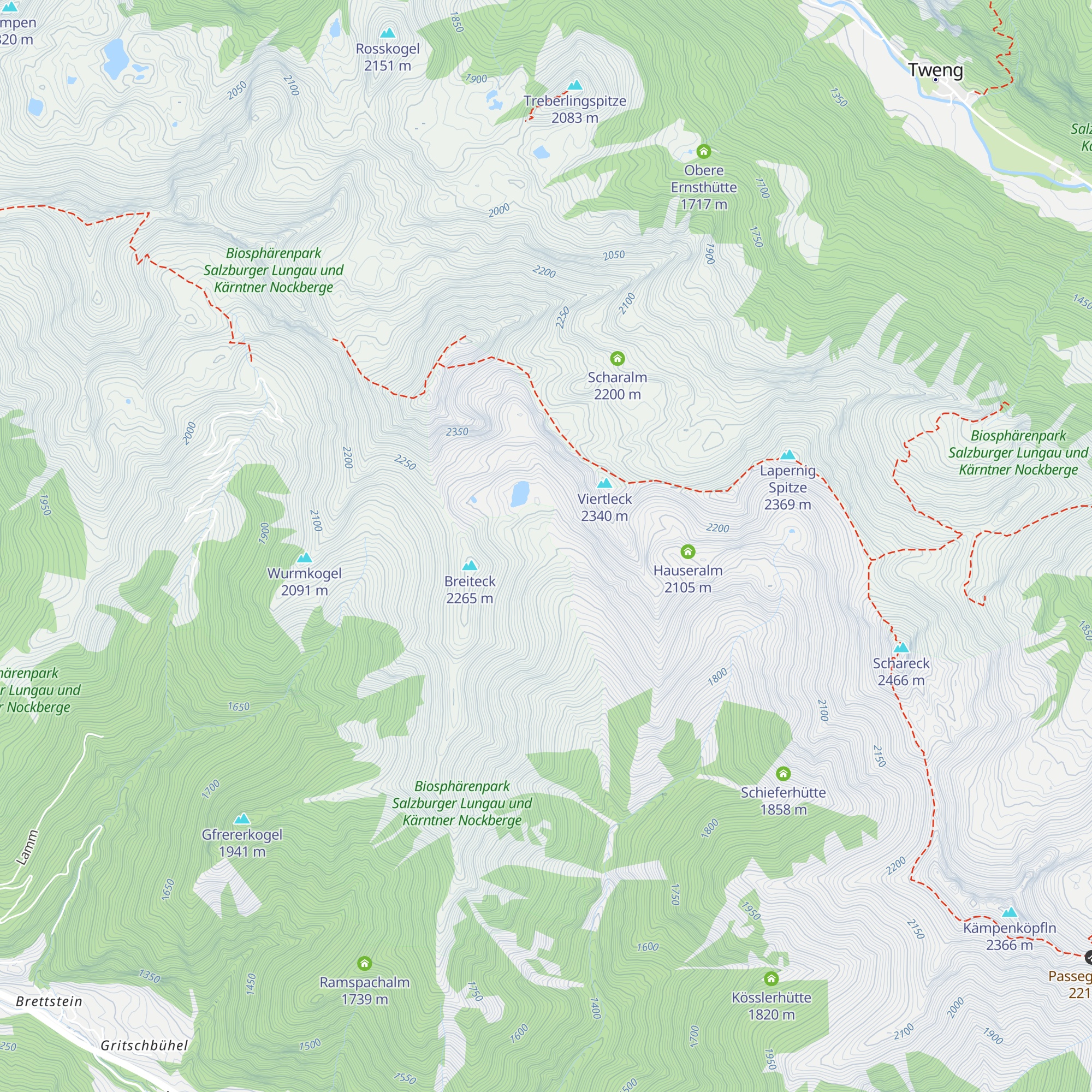Steinbaueralm map