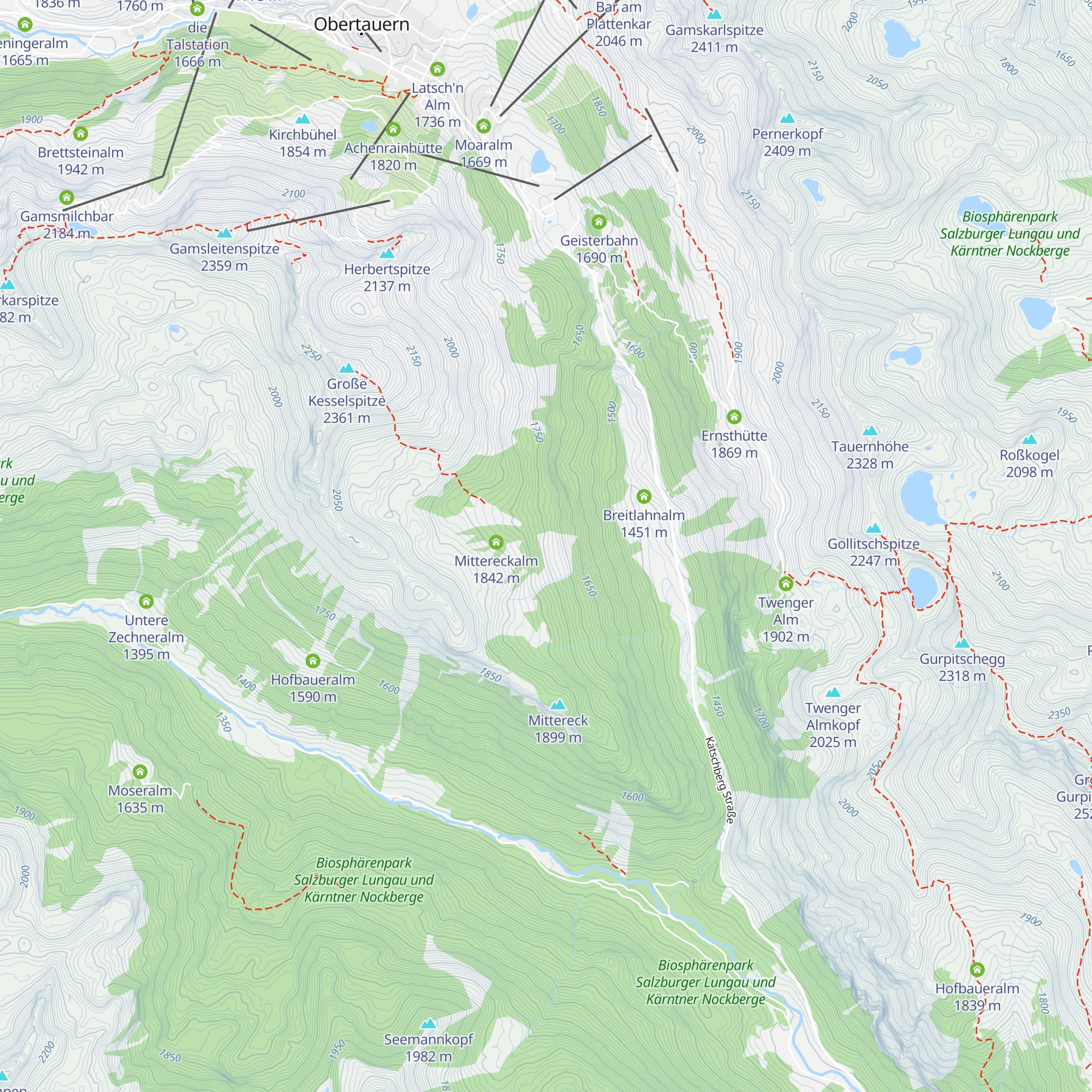Gastalm map
