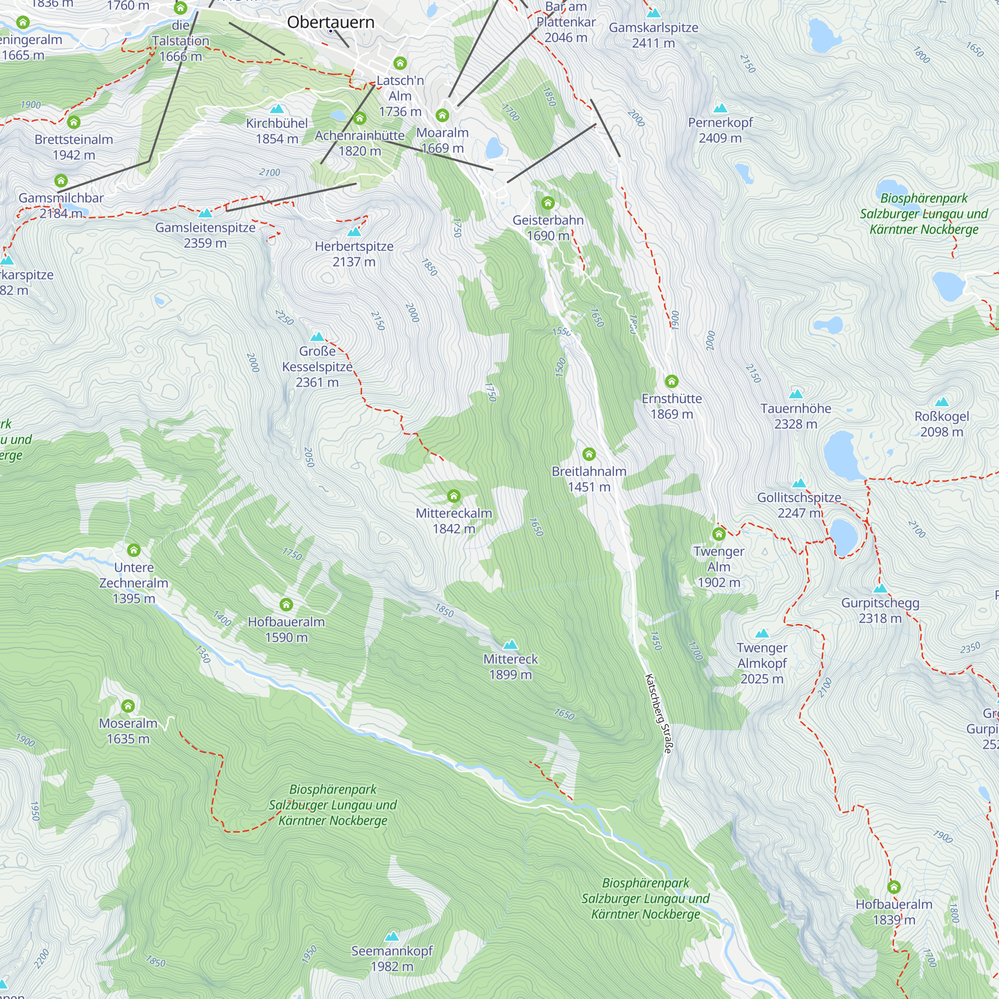 Gastalm map