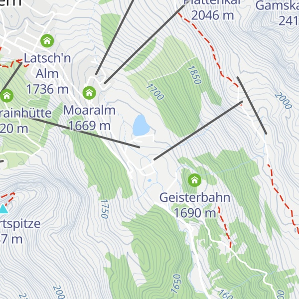 Map of Breitlehenalm