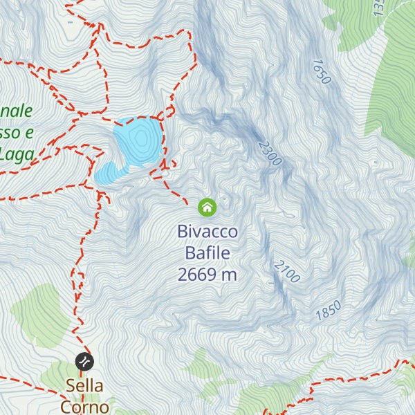 Map of Bivacco Bafile