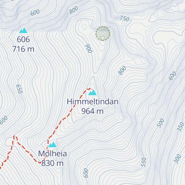 Map of Himmeltindan