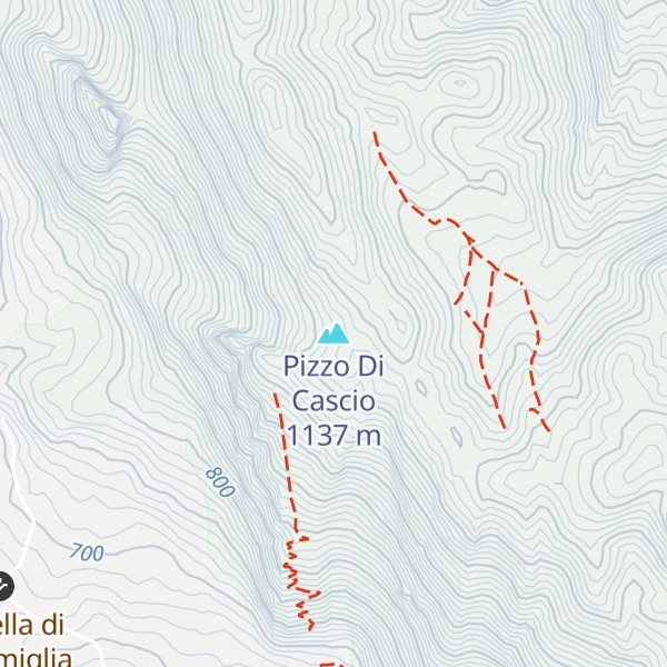 Map of Pizzo Di Cascio