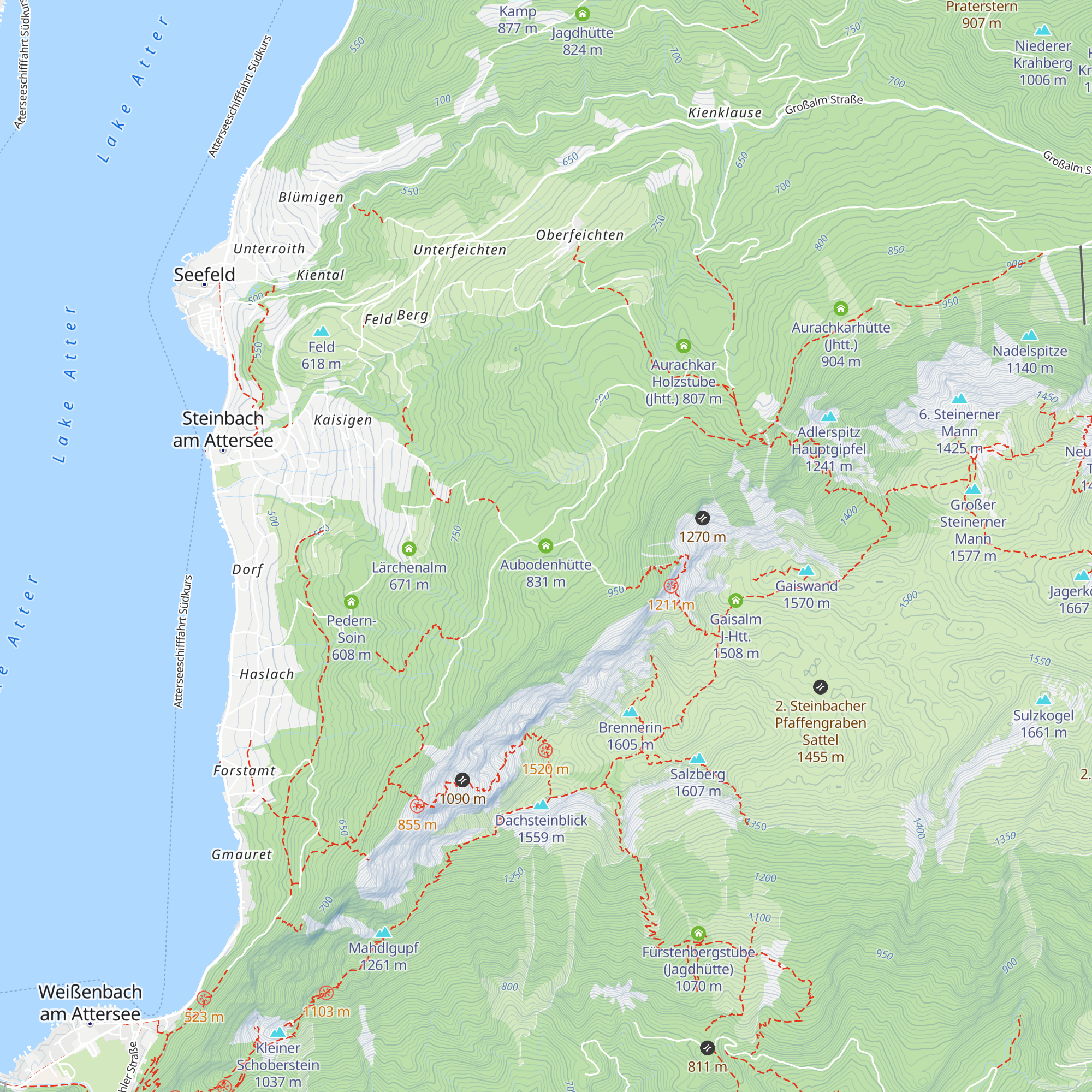 Aubodenhütte map