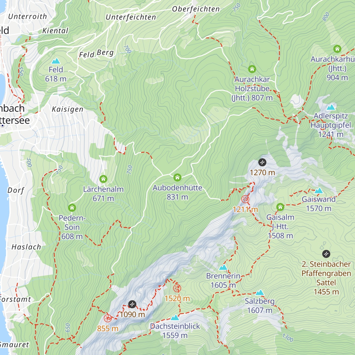 Aubodenhütte map