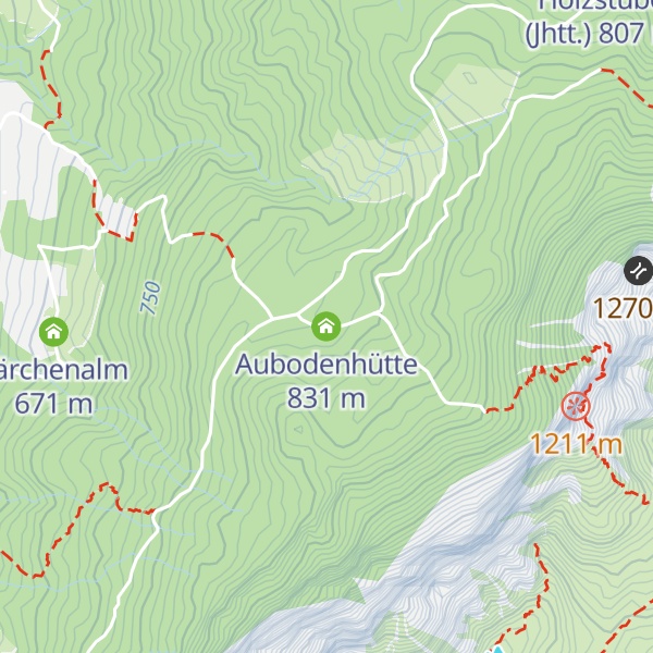 Map of Aubodenhütte