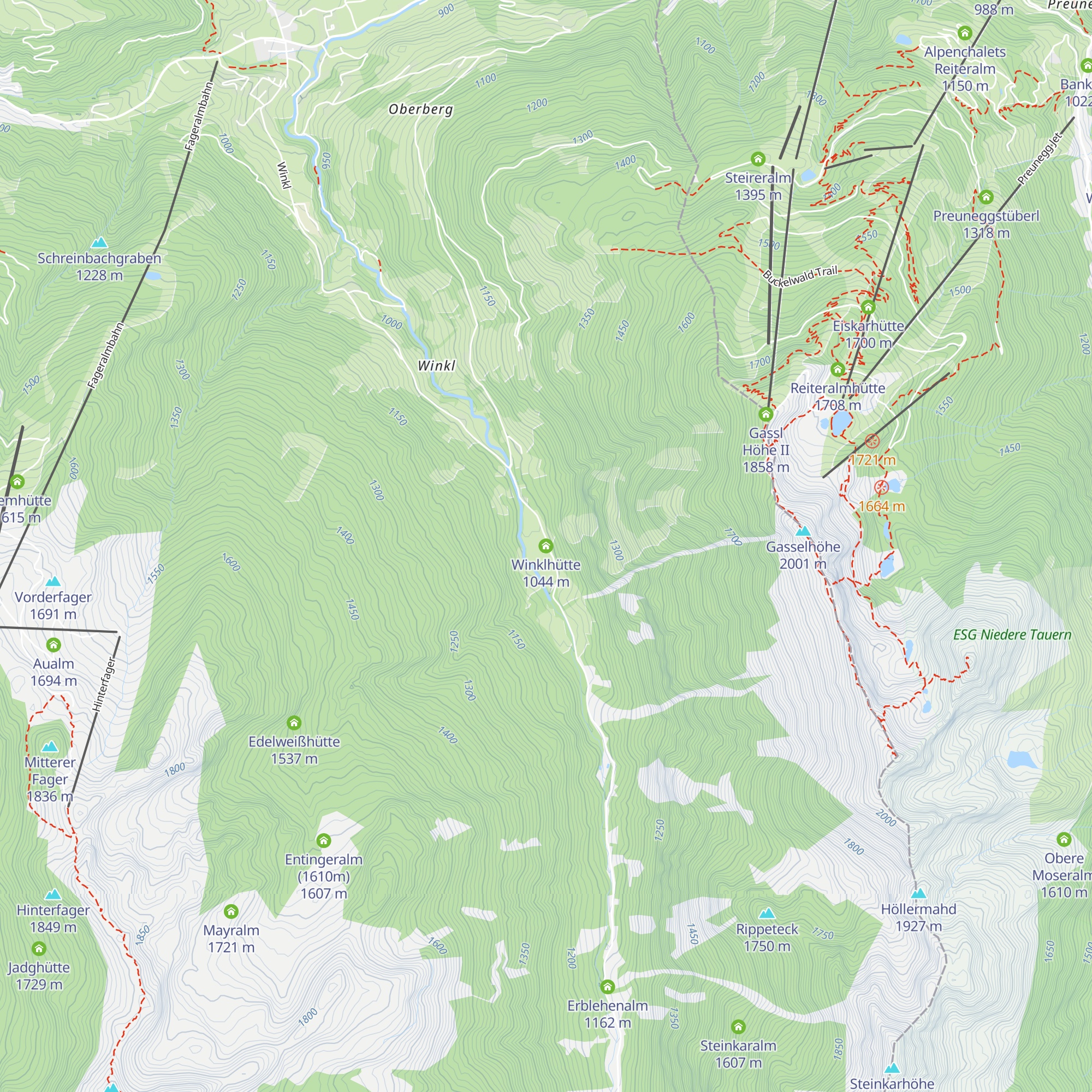 Winklhütte map