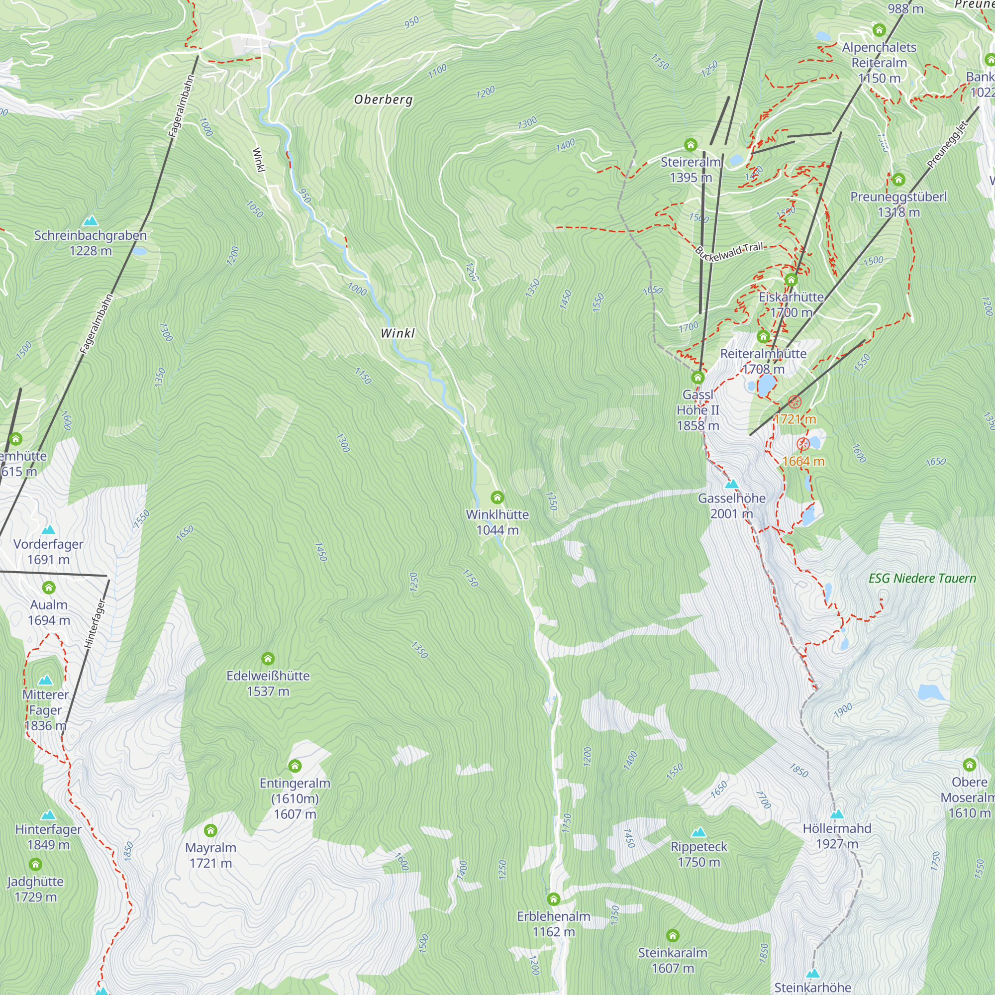 Winklhütte map