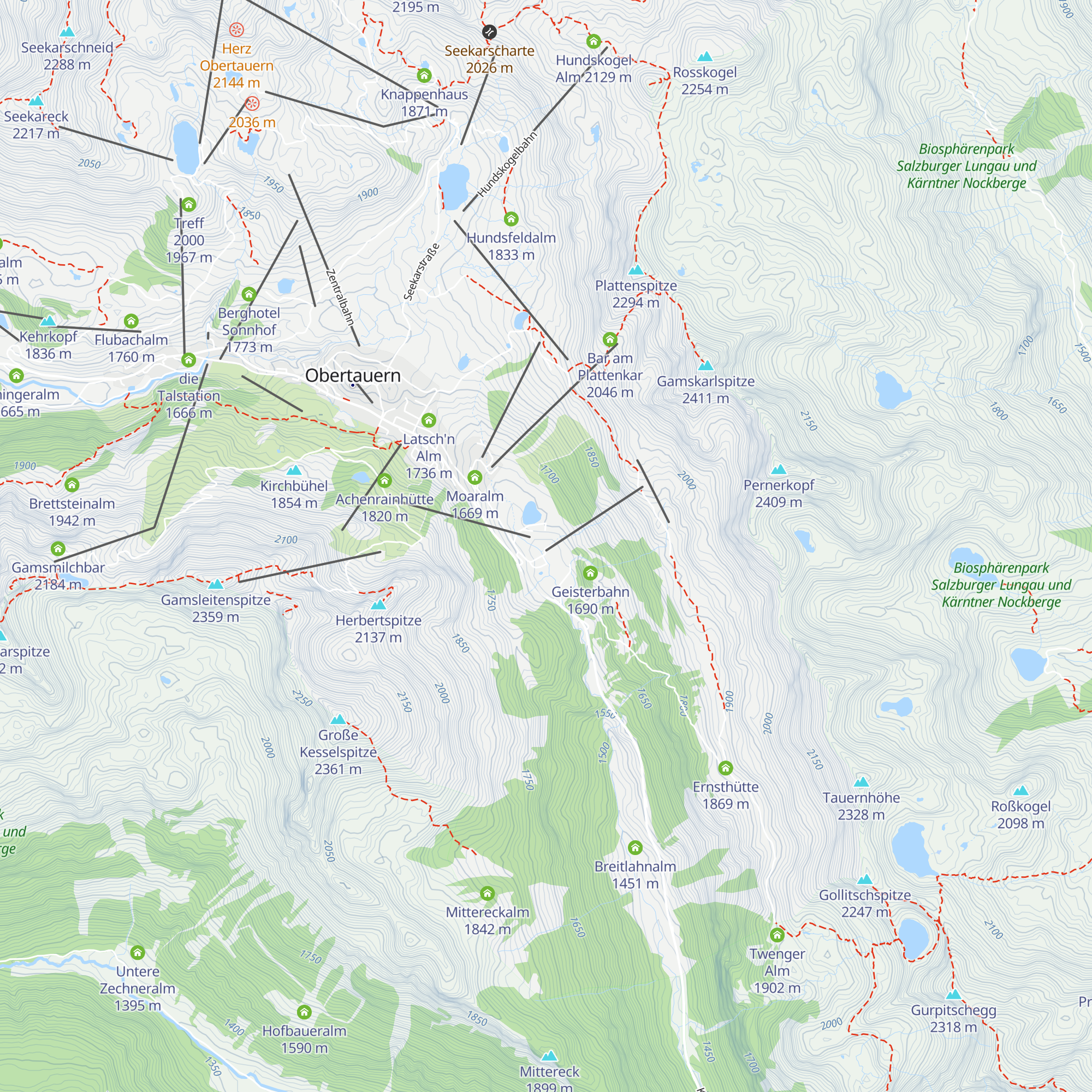 Alte Alm map