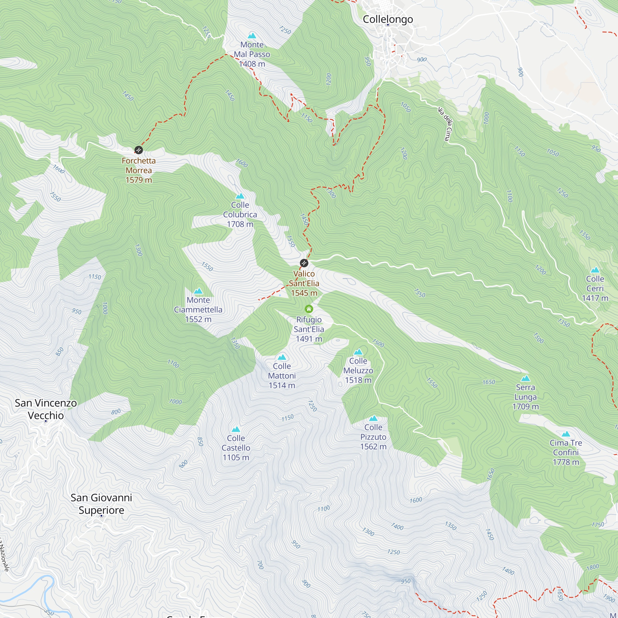 Rifugio Sant'Elia map