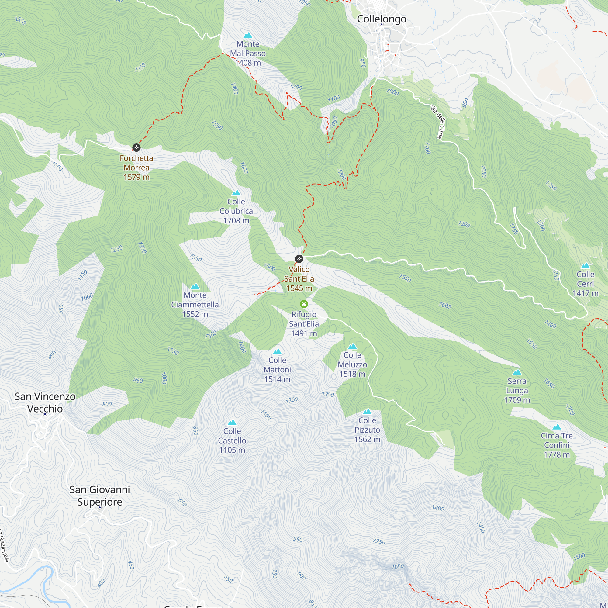 Rifugio Sant'Elia map