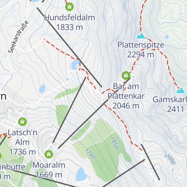 Map of Mankeialm