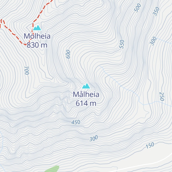 Map of Målheia