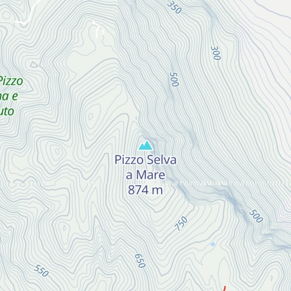 Map of Pizzo Selva a Mare