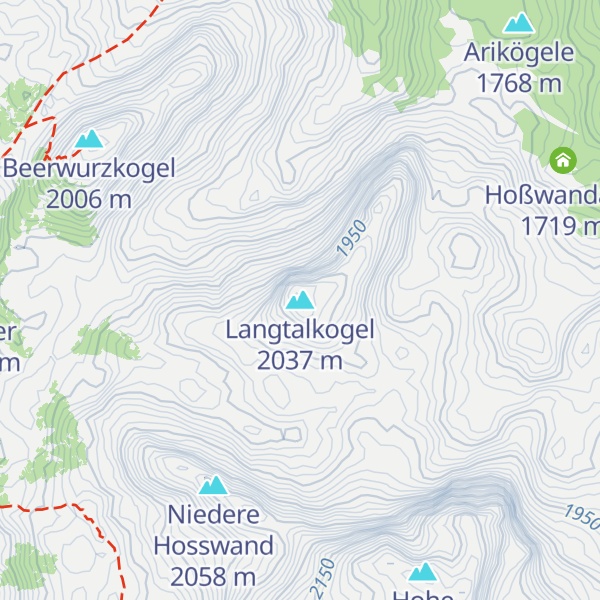 Map of Langtalkogel