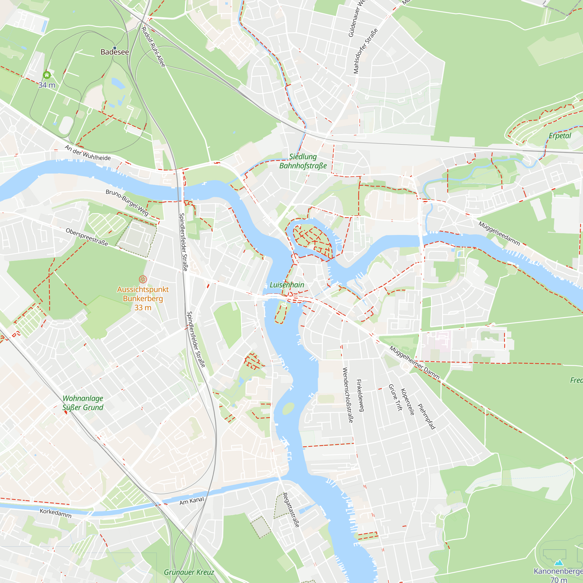 Touristinformation Treptow-Köpenick map