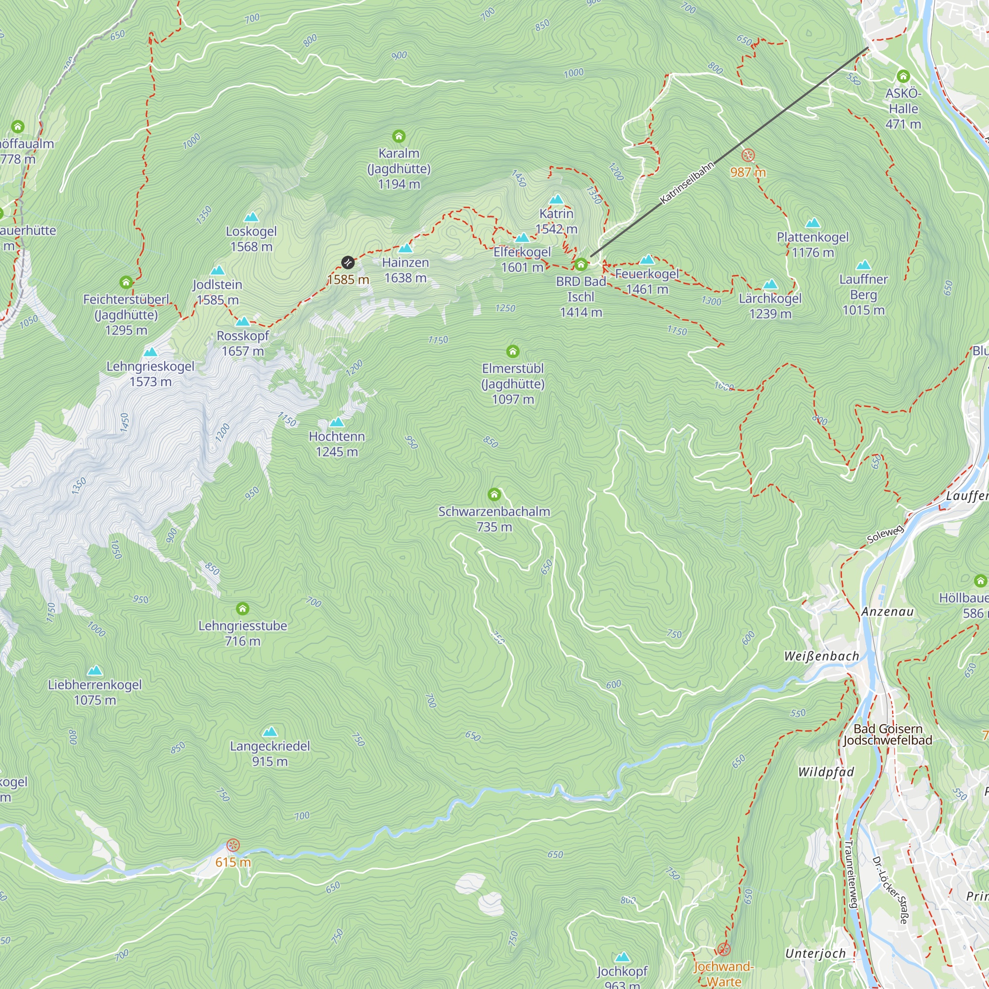 Schwarzenbachalm map