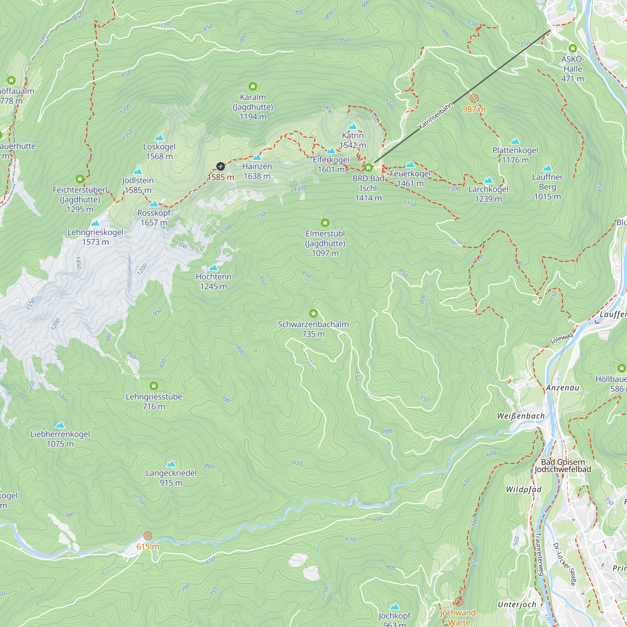 Schwarzenbachalm map