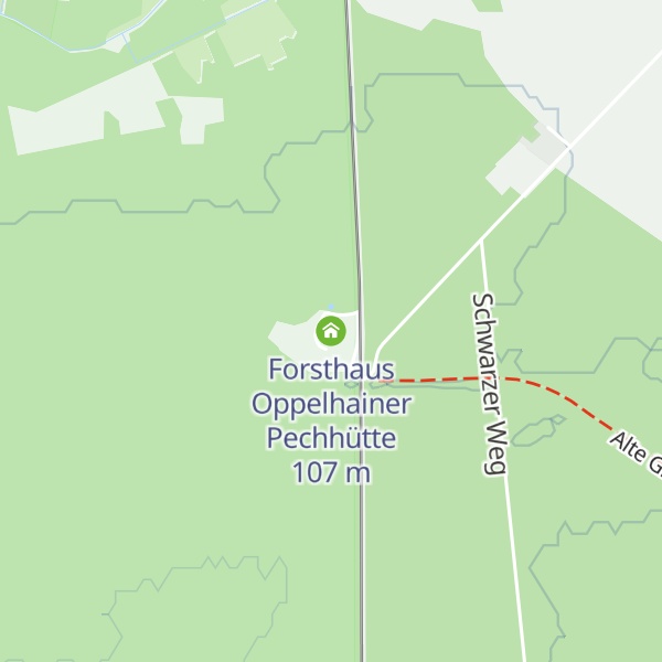 Map of Forsthaus Oppelhainer Pechhütte