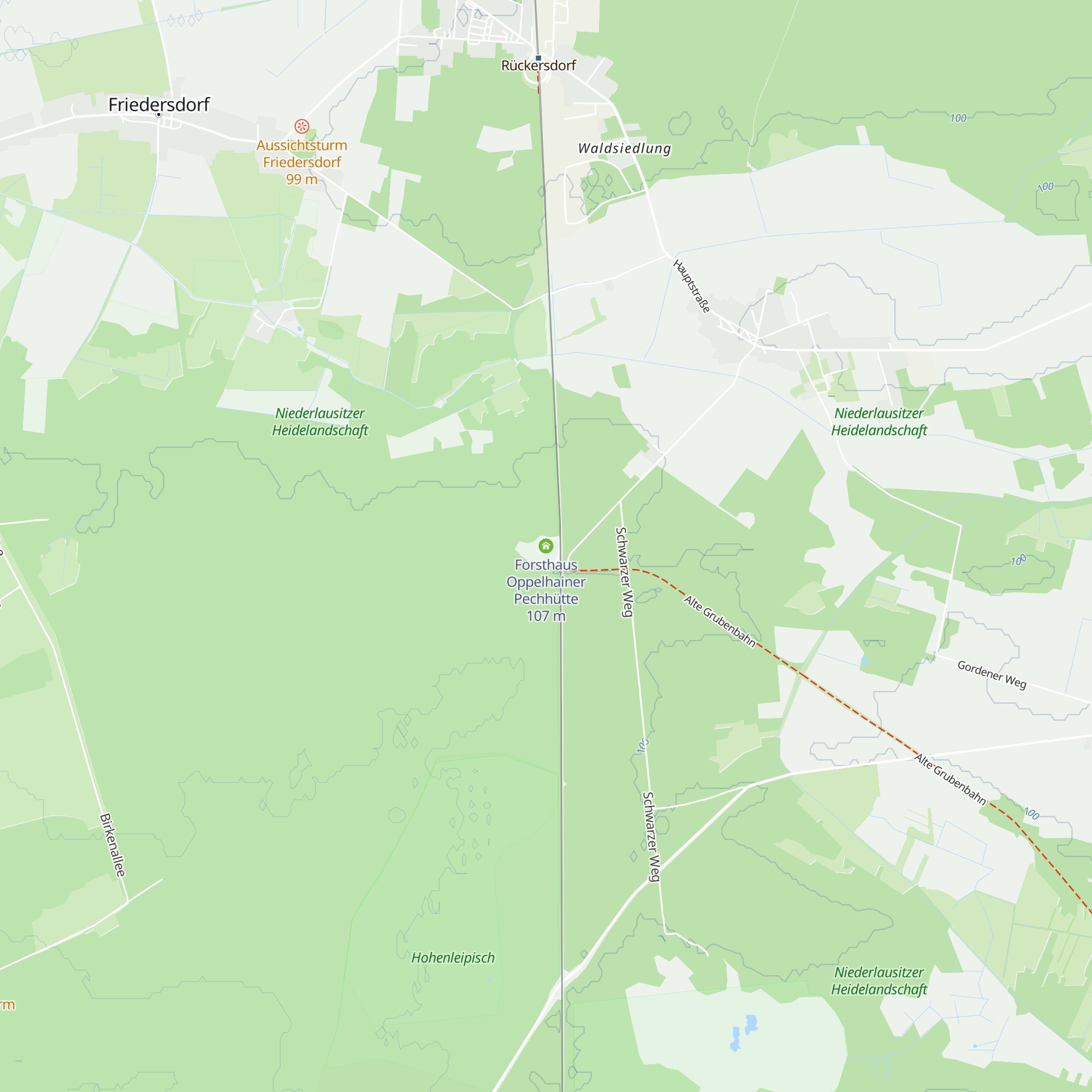 Forsthaus Oppelhainer Pechhütte map