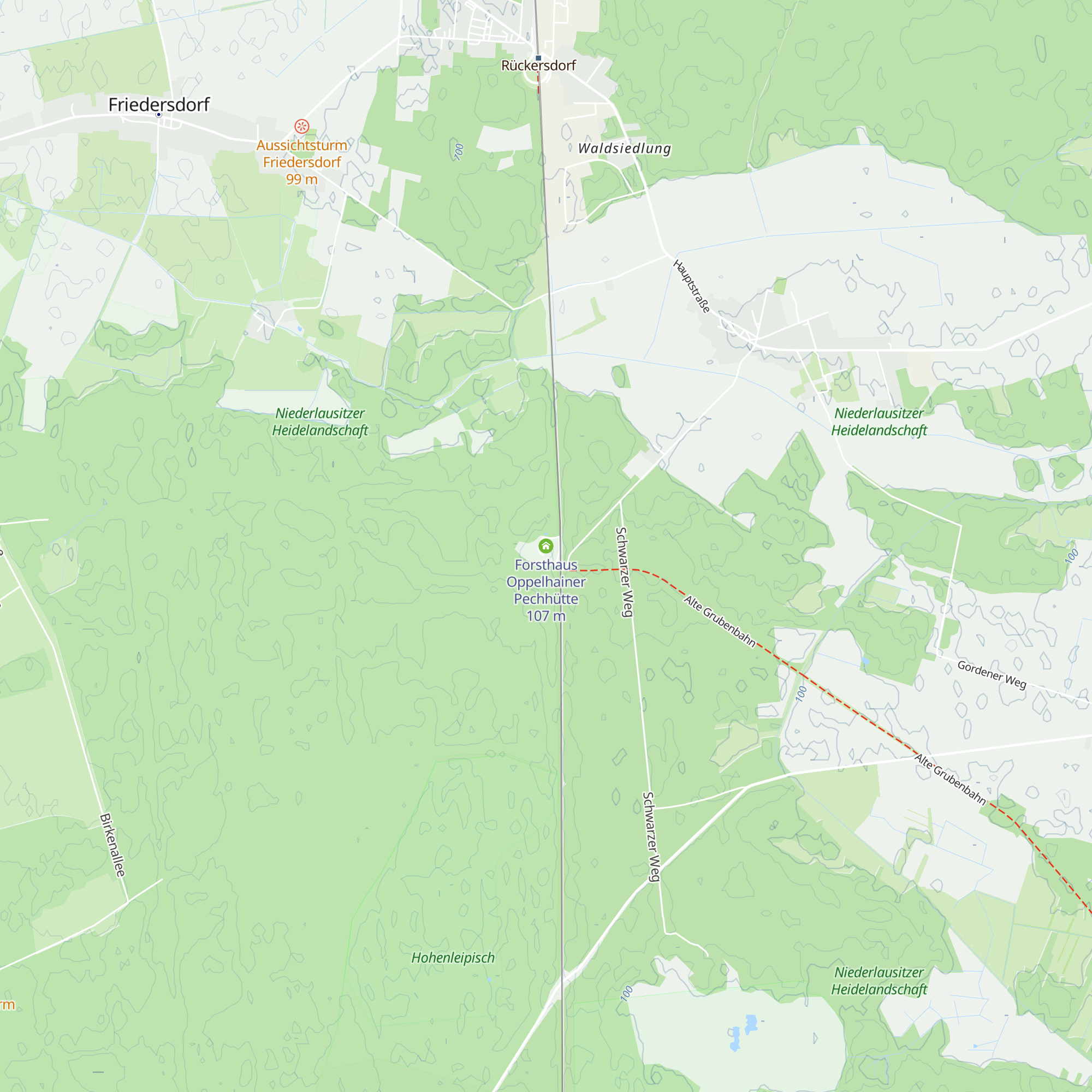Forsthaus Oppelhainer Pechhütte map