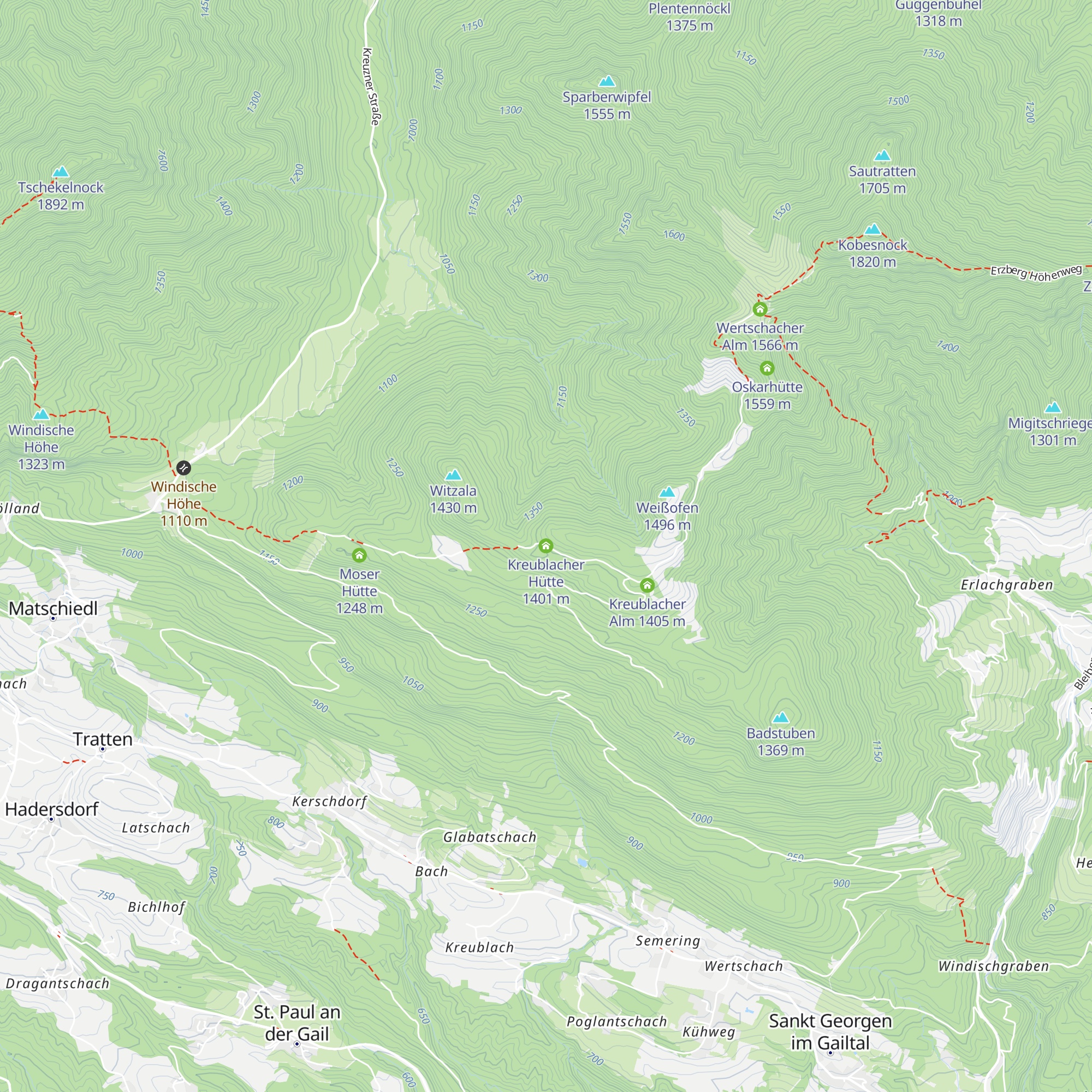 Kreublacher Hütte map