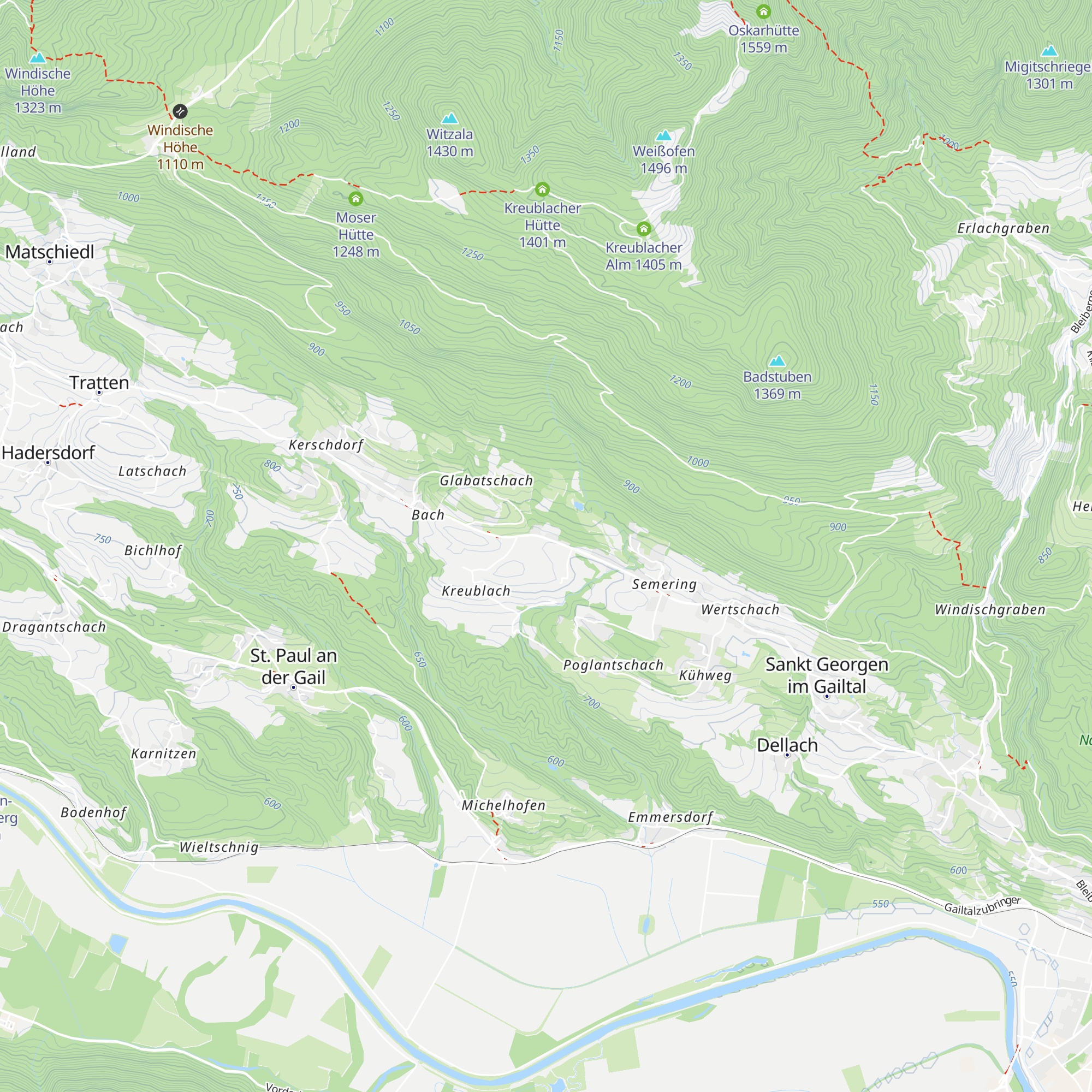 FF Kerschdorf/Wertschach map