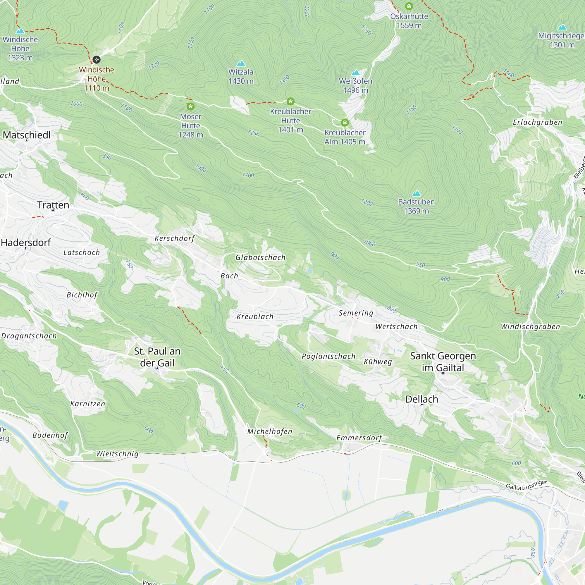 FF Kerschdorf/Wertschach map