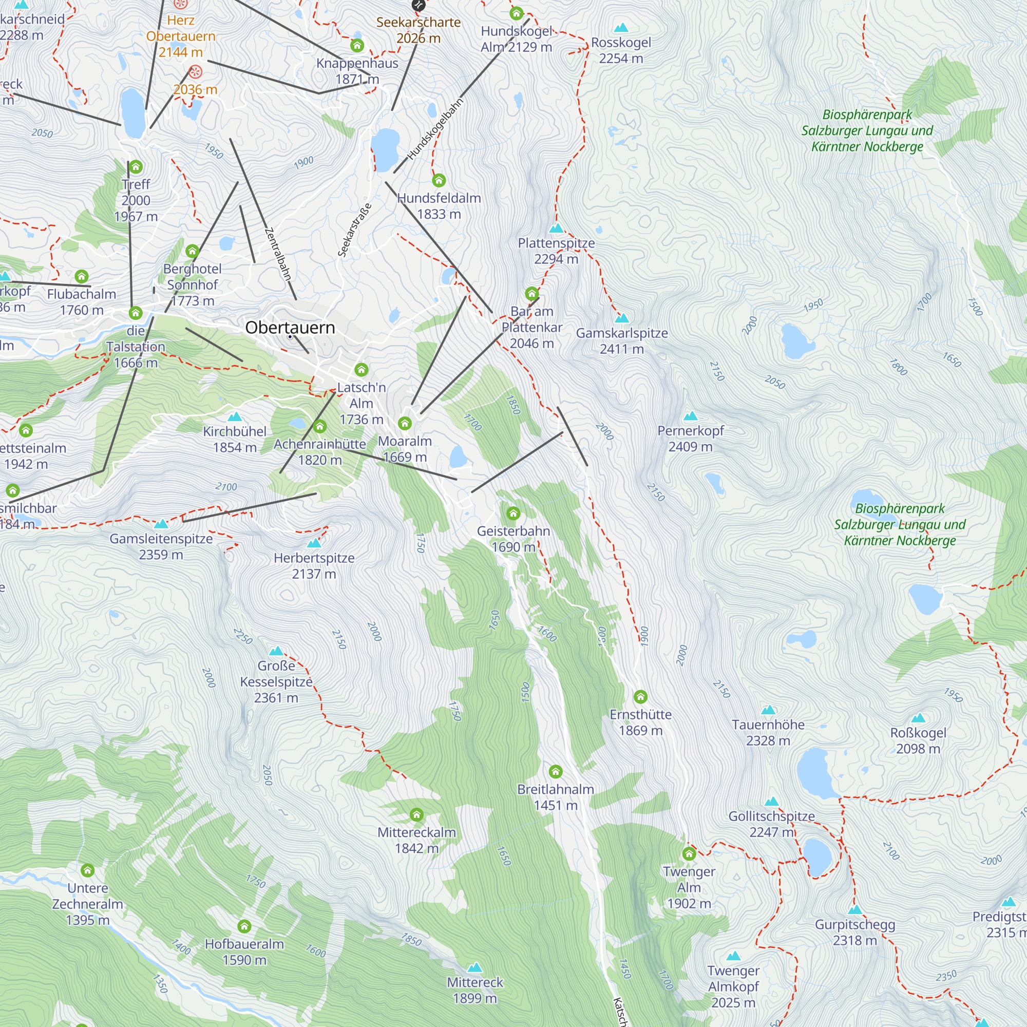 Geisterbahn map