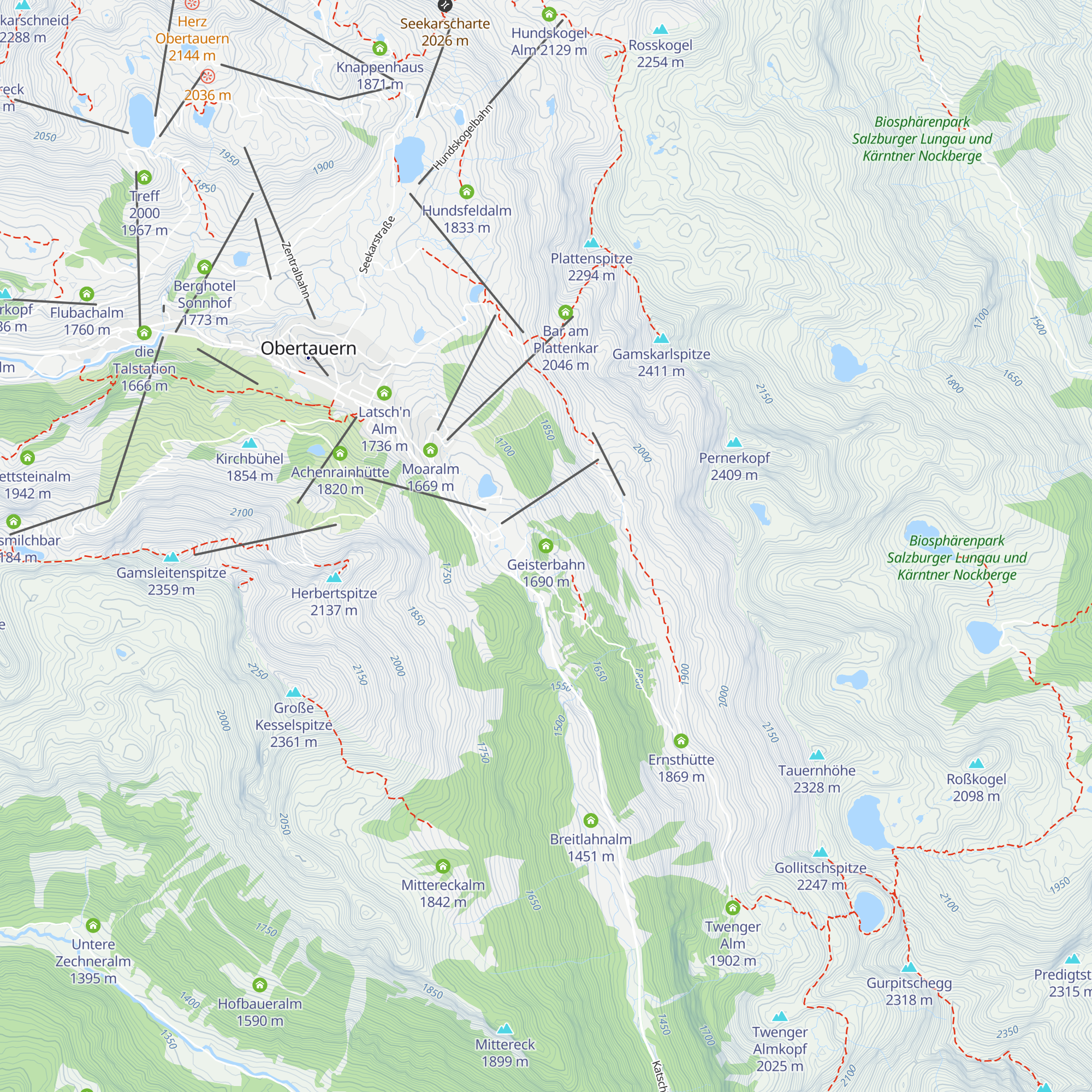 Geisterbahn map