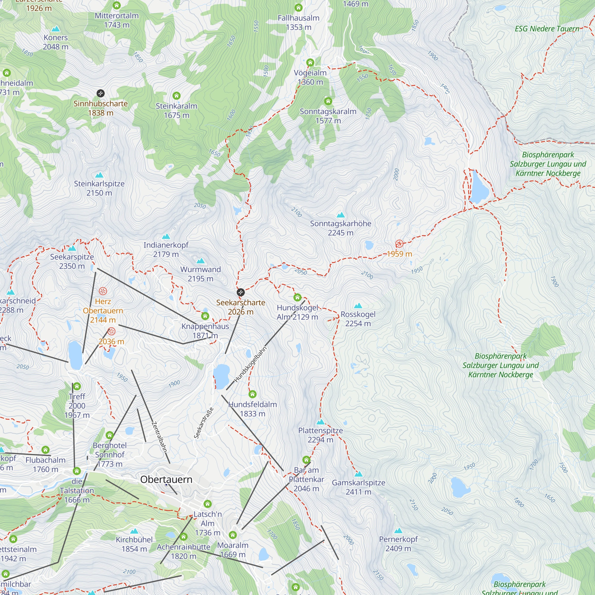 Hundskogel Alm map