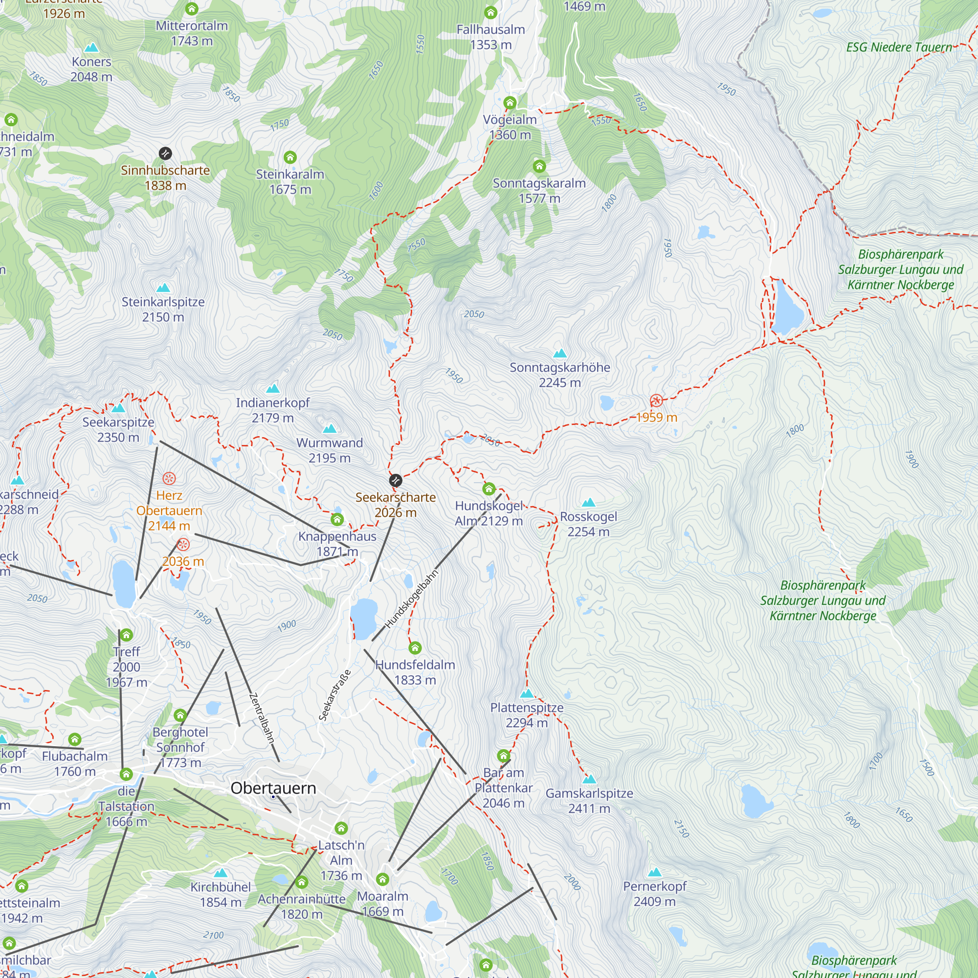 Hundskogel Alm map