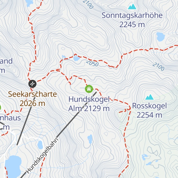 Map of Hundskogel Alm