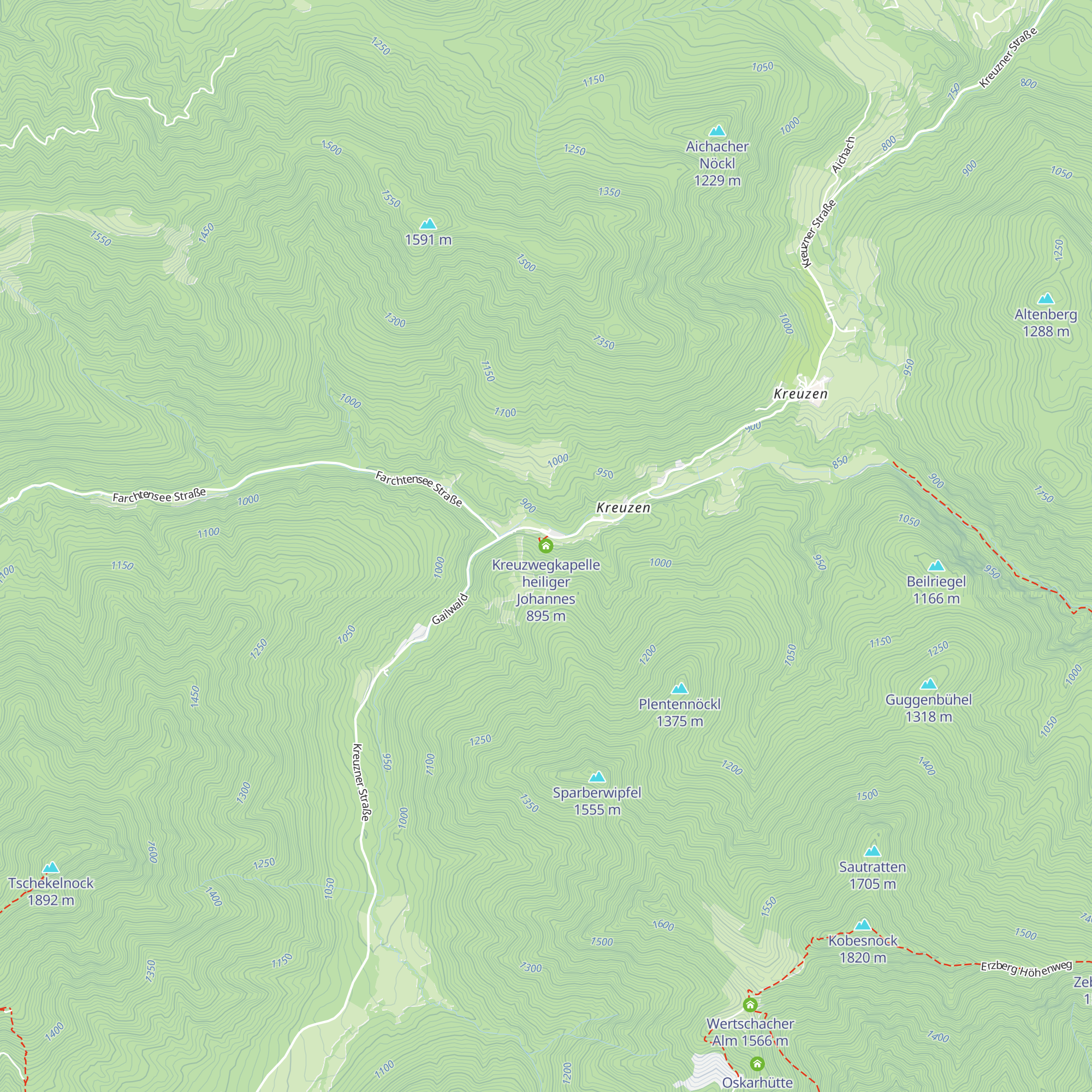 Kreuzwegkapelle heiliger Johannes map